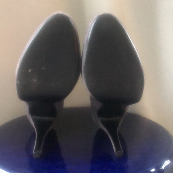 Leather boots heels stiletto almond toe platform dress bootie Victoria secret - Picture 8 of 14